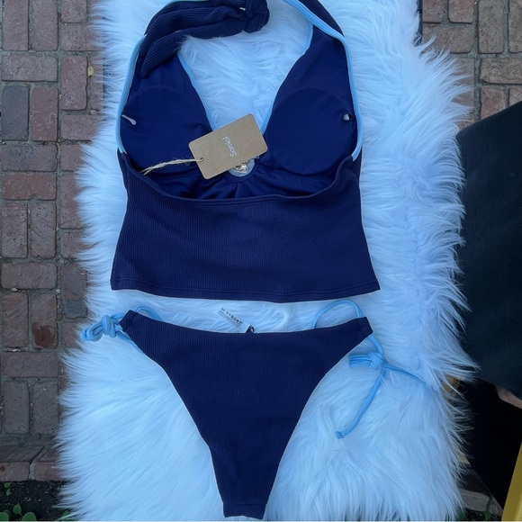 Samiol Elegant Navy Blue Bikini Set 21 - Picture 2 of 2